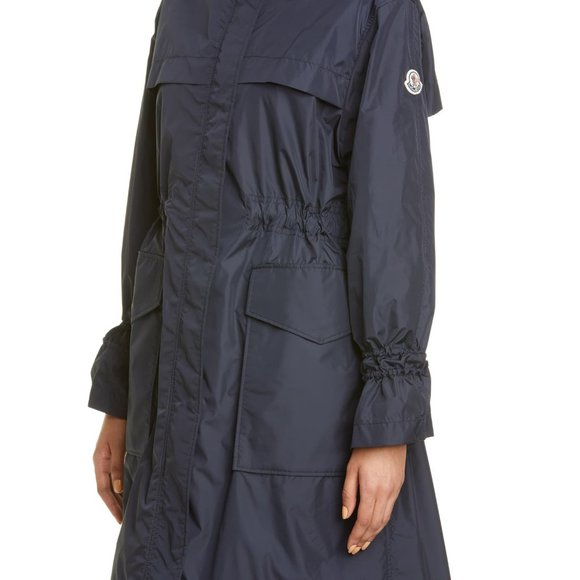 New Authentic Ceruleum Longline Rain Jacket